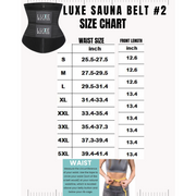 size chart luxe waisted