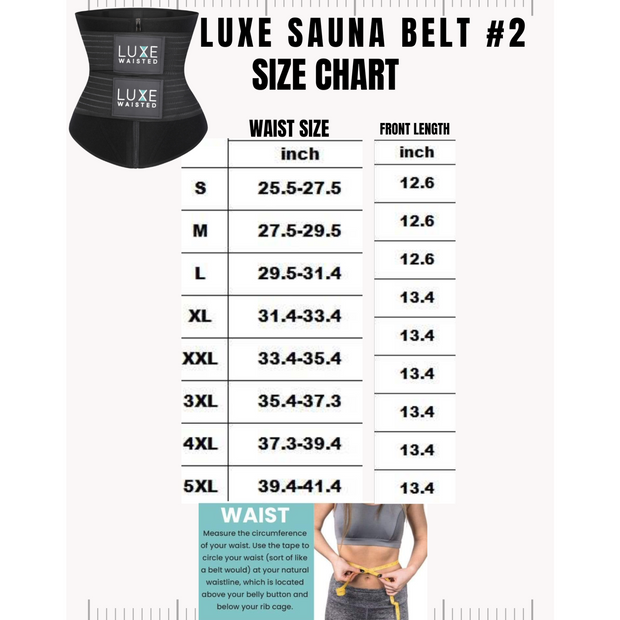 Luxe Waisted Sauna Belt 2