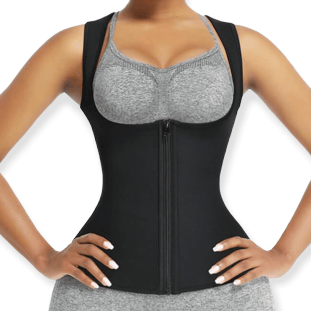 sweat vest - luxe waisted