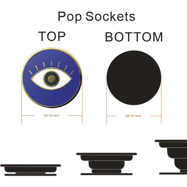 Luxewaisted Blue Evil eye pop socket