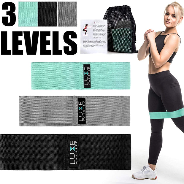 Luxewaisted Fitness Accessories Luxe Waisted Booty Bands (set of 3)