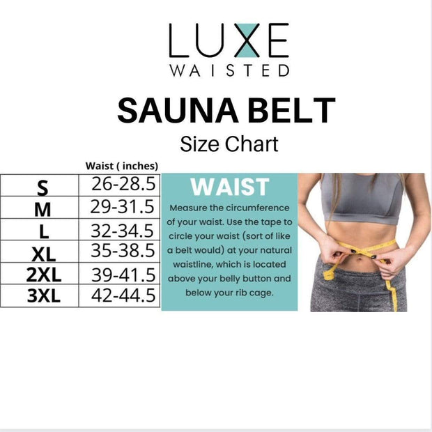 Luxe Waisted Sauna Belt waist trainer